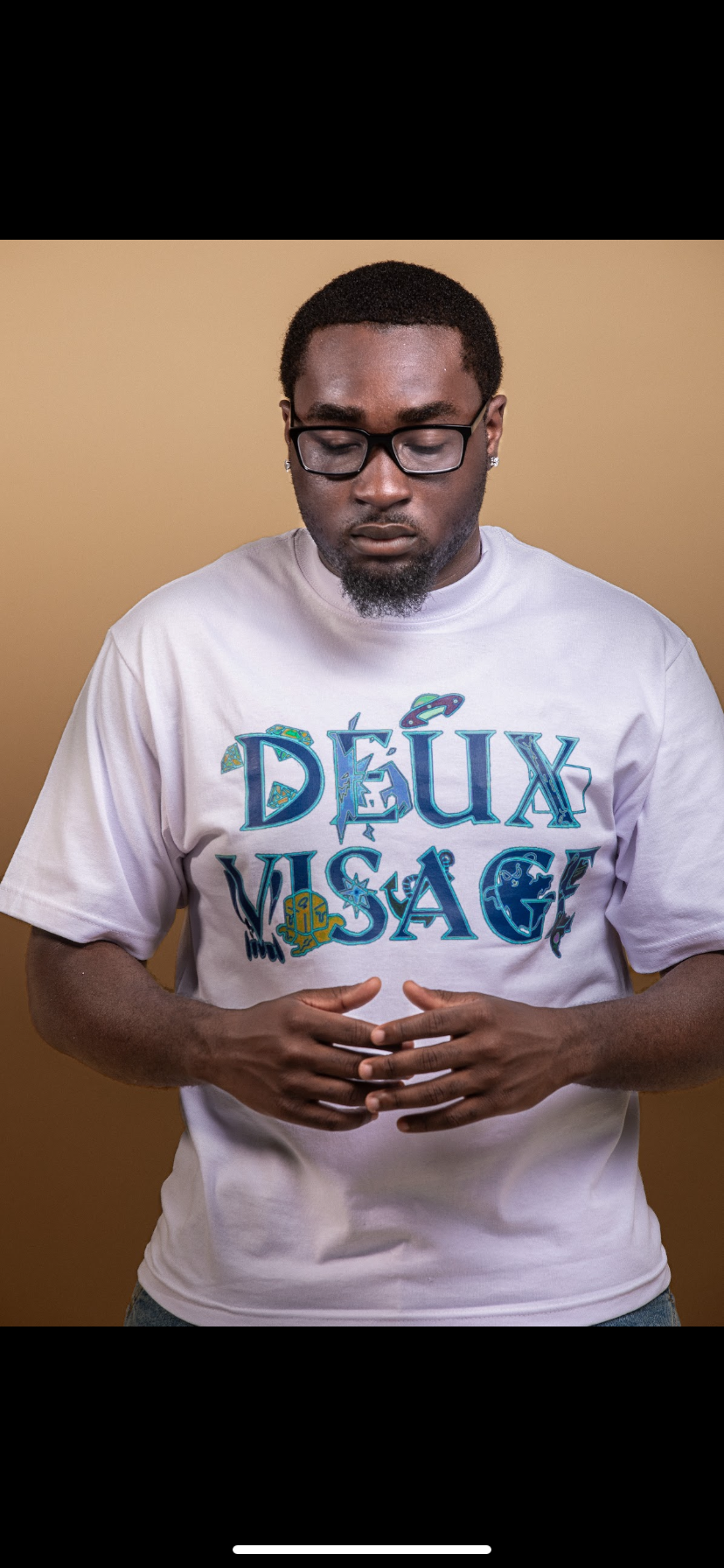 Deux Visage colorway white and blue TSHIRTS